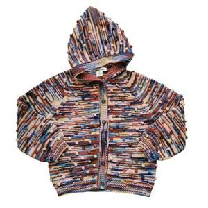 Misha And Puff Fairgrounds Space Dye Hooded Popcorn Cardigan